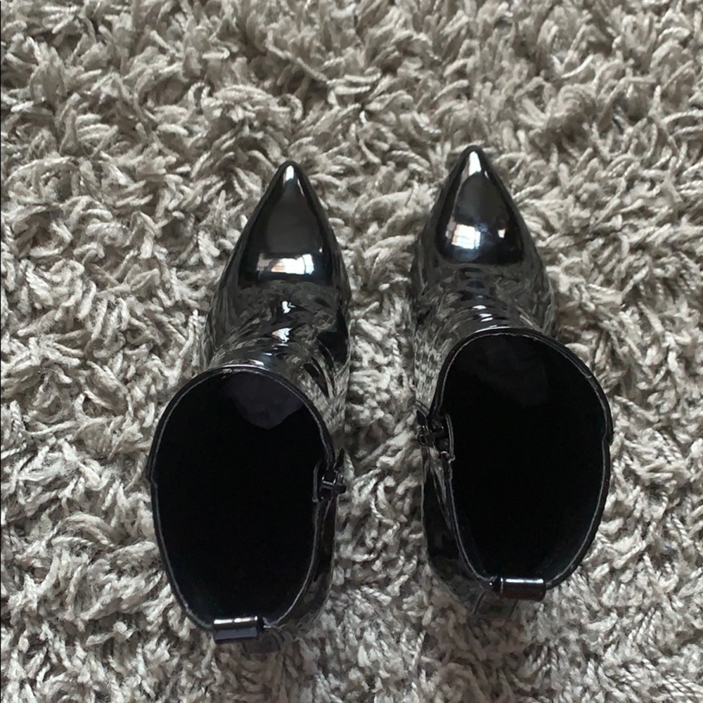 Paten Leather Ankle Boots